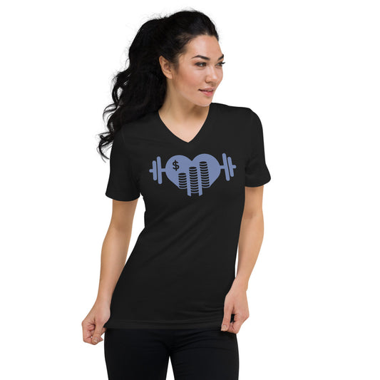 Unisex Short Sleeve V-Neck T-Shirt Unisex Short Sleeve V-Neck T-Shirt healthandwealthshoppe