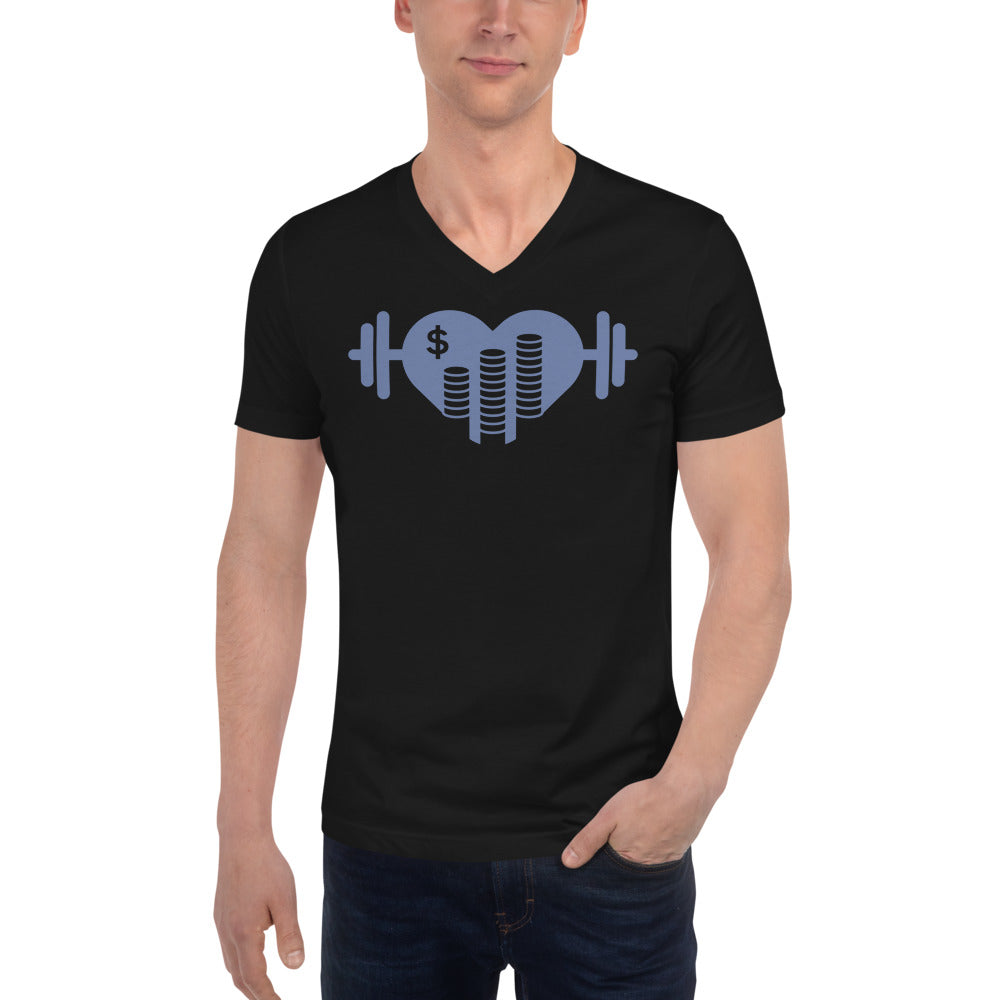 Unisex Short Sleeve V-Neck T-Shirt Unisex Short Sleeve V-Neck T-Shirt healthandwealthshoppe
