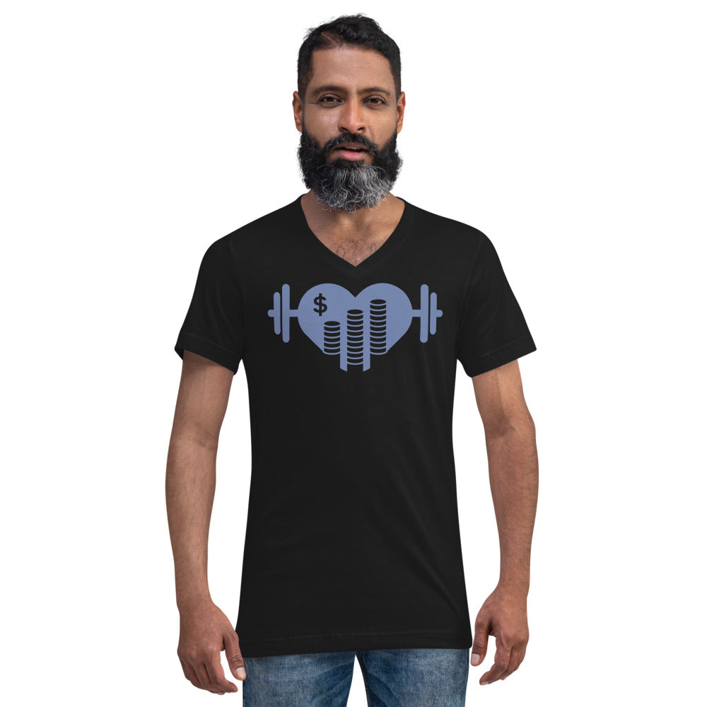 Unisex Short Sleeve V-Neck T-Shirt Unisex Short Sleeve V-Neck T-Shirt healthandwealthshoppe